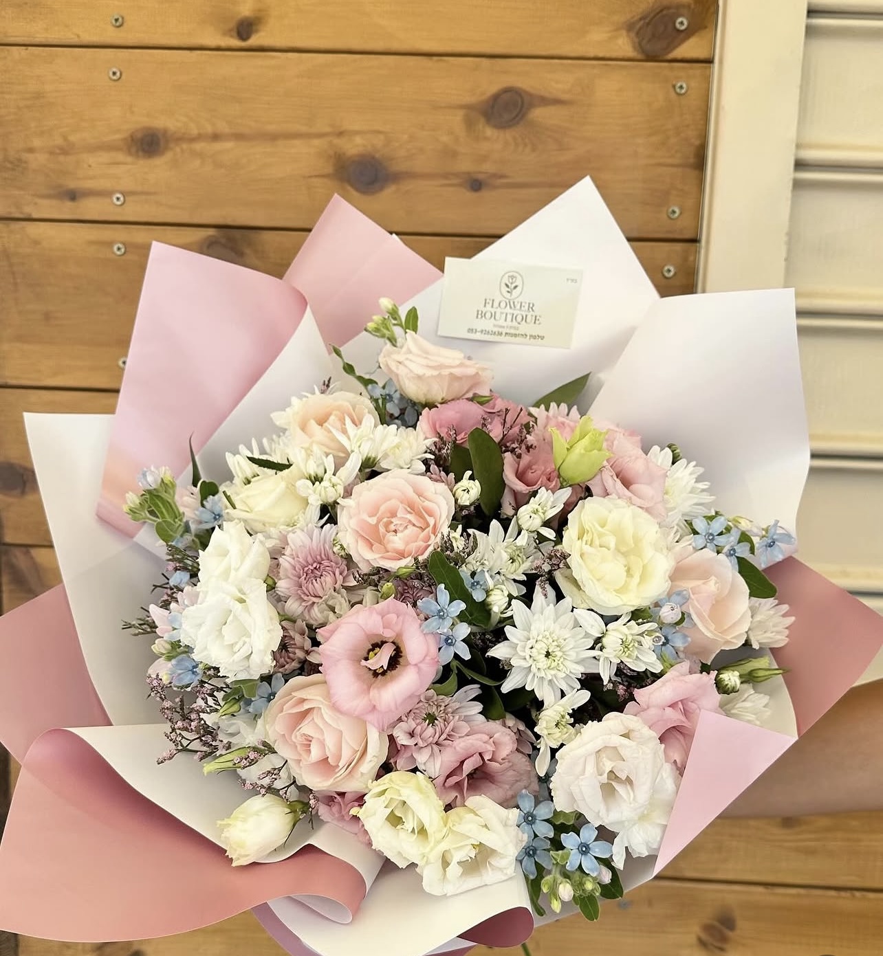 זר צבעי פסטל  — FLOWER BOUTIQE, זרי פרחים באשדוד